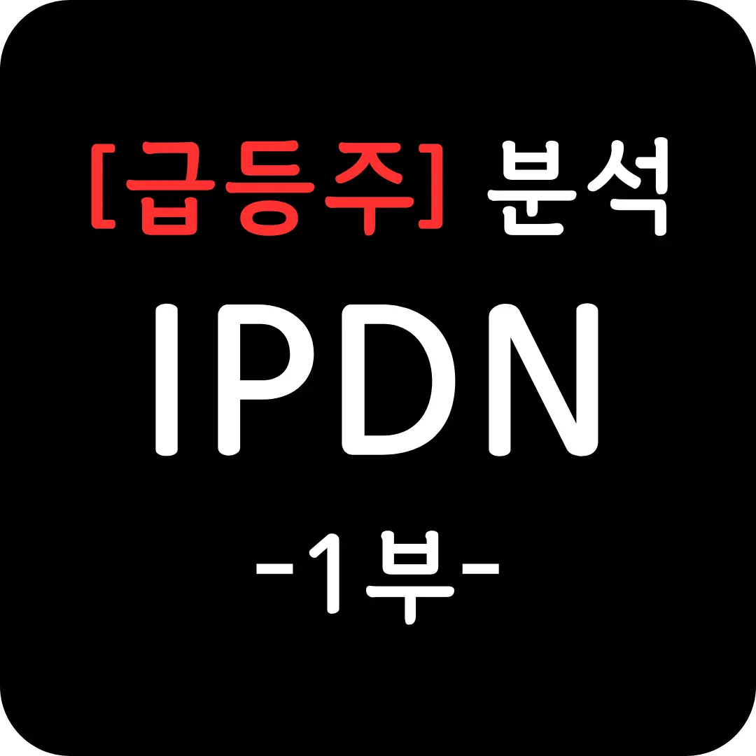 [급등주] IPDN 심층 분석 1부