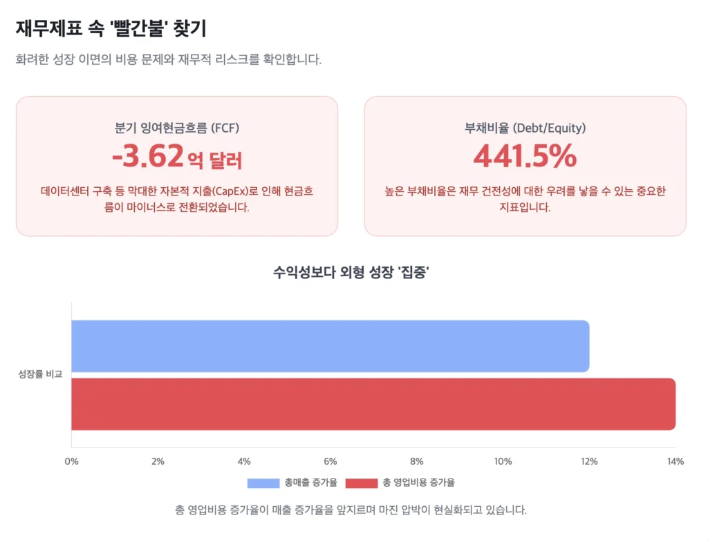 오라클(ORCL) 재무제표, 잉여현금흐름과 부채비율