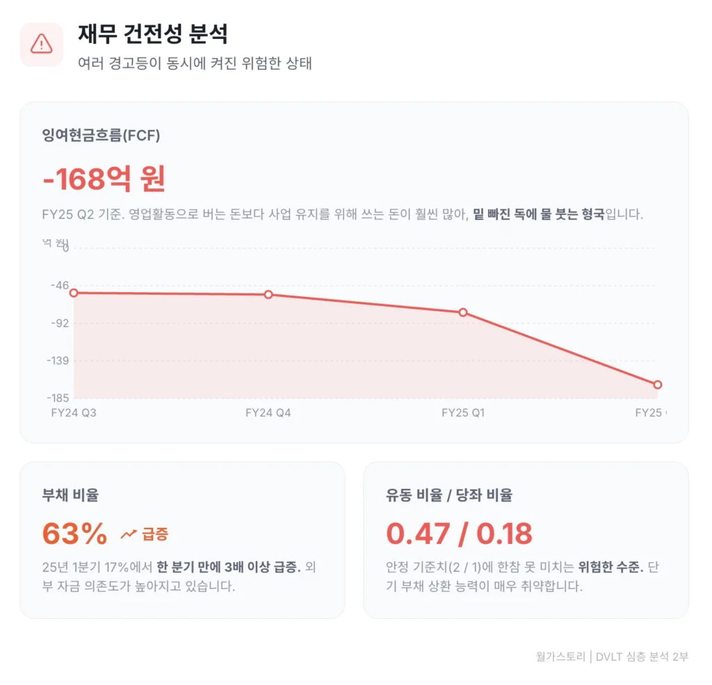DVLT 재무 건전성 분석