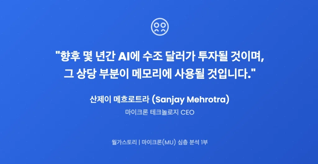 MU, CEO의 한마디